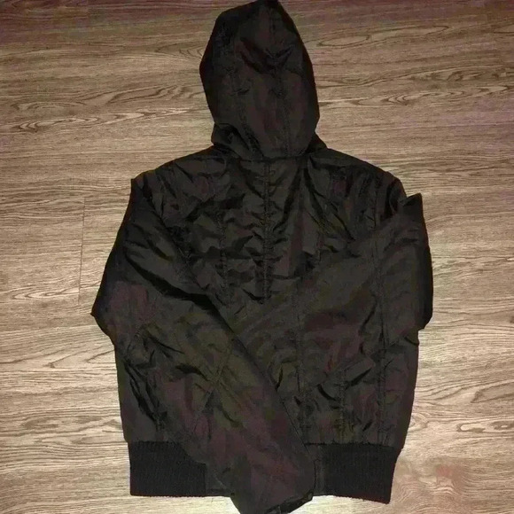 🔥BLACK MID LENGTH HOODIE JACKET - Picture 6 of 6